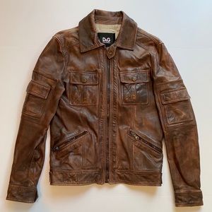 D&G Dolce Gabbana Western leather jacket.